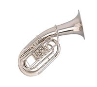 Professional Euphonium Brass Euphonium Four-key Euphonium Professional Playing Instrument With Mouthpiece And Accessories (Color : Silver)