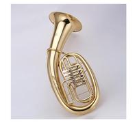 Professional Euphonium Brass Lacquered Gold Four Flat Key Euphonium B Flat Large Horn Musical Instrument With Storage Case