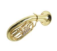 Professional Euphonium Brass Paint Gold Euphonium Student Adult Four Flat Key Euphonium Instrument With Mouthpiece