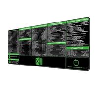 Professional Excel Shortcut Desk Mat - Extra Large 31.5" Non-Slip Office Pad, 128 Essential Key Guides for Productivity