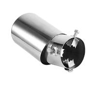 Professional exhaust tip 50mm curved Car Exhaust Pipe Universal Chrome Stainless Steel Auto Car Exhaust Muffler Tail Pipe Tip Tailpipe Replacement for Pipe Diameter 1.5 to 2 inch