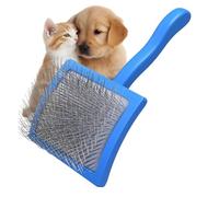 Professional Extra Long Pin Slicker Brush for Dogs & Cats - Firm Dematting & Deshedding Comb for Thick Coats - 25mm Curved Stainless-Steel Pins Grooming Tool for doodle, Poodle, Long Hair Pets
