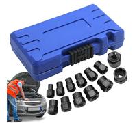 Professional Extraction Set for Broken Screws - 13-Piece Spiral Groove Socket Set for Removing Stripped, Rusted, Stud Bolts and Bolts | Metric Disassembly Tools