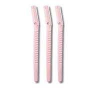 Professional Eyebrow & Facial Razor, Eyebrow Razors, Facial Hair Remover, Shaper Trimmer Shaver, Precision Shaping, Safety Guard Convenience for Women and Men (Pink, Pack of 3)