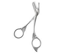 Professional Eyebrow Scissors for Women & Eyebrow Trimmer for Men, Maslasee Stainless Steel Grooming Set with Comb and Brow Brush for Precision Shaping, Non-Slip