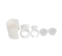 Professional Eyelash Extension Ring Cup U Shaped Pallet Lashes Holder Plastic White Mini Size for Beginners and Professional Artists (Ordinary U-shaped cup)