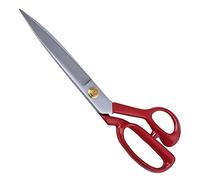 Professional Fabric Scissors - Heavy Duty Sewing Shears with High Carbon Steel Blades for Precise Cutting, Tailoring,Crafts, Industrial Strength Use, Sharp Precision Dressmaking Tools (Red, 25 cm)