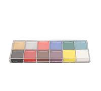 Professional Face Paint Palette Kit - 12 Color Oily Design for Sensitive Skin, Washable, Ideal for Cosplay and DIY Body Paint, Safe All Ages