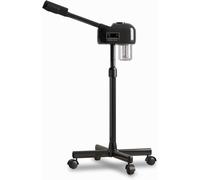 Professional Facial Steamer with LCD Screen, Timer, for Salon SPA Face Care, Height Adjustable, Black