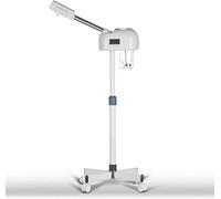 Professional Facial Steamer with LCD Screen, Timer, for Salon SPA Face Care, Height Adjustable, White