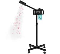 Professional Facial Steamer with Ozone Spray, Hot Mist, Timer Function, LCD Touch Screen, SPA at Home, Black