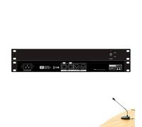 Professional Feedback Suppressor, Automatic Microphone Frequency Shifter, Anti-Howling Audio Processor for Stage Performance, Audio Processor Equipment, for Stage, Conference(2 Channels)