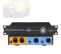 Professional Feedback Suppressor, Digital Feedback Eliminator, 2 In 4 Out & 6.35/xlr Interface, Acoustic Gain Increase 5-14d, 5 Level Anti-howling, For Stage Ktv Meeting Room Live Sound Null