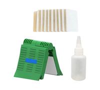 Professional Fiber Optic Cleaning Clips Includes Alcohol Bottle and 10 Replacement for Network Maintenance Fiber Optic Cleaning Tools