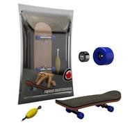 Professional Finger Skateboards, Maple Wooden Professional Fingerboard, Mini Finger Boards Skateboards Toys with Screwdriver, DIYs Combination Fun Fingers Skate Boards Toys (Blue)