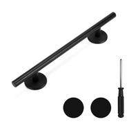 Professional Fingerboard Set - Aluminum Alloy Skateboard Obstacle with Non-Slip Base, Rod, and Deck DIY Mini Skatepark Accessory for Fingerboard Players,9.84" Long (Round-Rod-Black)