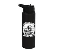 Professional Fire Whisperer Metal Worker Silhouette Welding Stainless Steel Insulated Water Bottle