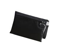 Professional Fireproofs File Bag with Spacious Compartment Organize Legal Paper Cash Valuables Fiberglass Texture Documents Holder