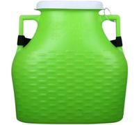 Professional Fish Basket 10 L Plastic Portable Live Bait Container | Double Handles Design, Green Finish, 10 L Capacity, Camping and Hiking Use, Water Storage