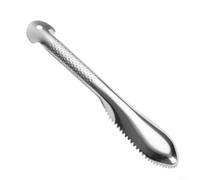 Professional Fish Scale Scraper 11 Inch Silver | Heavy duty 28cm length, rust resistant material, deep groove design, catches loose scales easily
