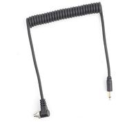 Professional Flash Sync Cable 2.5mm to Male Flash PC Sync Coiled Cord with Screw Lock, Extended to 100cm for Convenient Use
