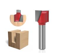 Professional Flat Bottom Cleaning Router Bit - 8mm Shank, 16mm Diameter, 13mm Cutting Depth