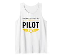 Professional Flight Sim Pilot Funny Aviation Tank Top