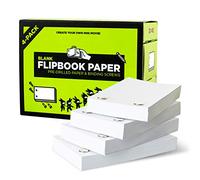 Professional Flip Book Kit by Oaktown Supply - 480 Sheets of Blank Flipbook Paper with Holes on The Side and Screws - Animation Creator Flip Books - for Creative Kids and Adults Who Like Drawing