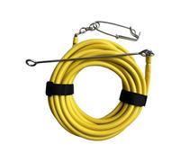 Professional Floatline Spearfishing Float Line Stainless Tip Foam Rubber Tube with Rope Saltwater Resistant Stainless Steel Diving Float Tube