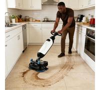 Professional Floor Scrubber with Separate 4L & 6L Tanks, 45cm Motorized Brushes, Cordless 36V