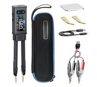 Professional Flows Tester Tool Using Kelvin Clip Technology ABS Bridge Meter Designs for Confined Space Measurement Easy to Carry Component Tester