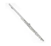 Professional Flute 17 Hole Open Hole Closed Dual-purpose E Key C Key Flute White Copper Nickel Plated