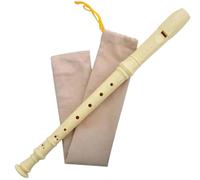 Professional Flute for Adults The eight hole soprano flute is a suitable instrument for beginners(White)