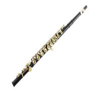 Professional Flute For Beginners And Adults 16-hole Closed-hole C-tune Flute White Copper B-tail E-key Black Flute