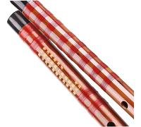 Professional Flute Transverse Flute Special Flute For Grade Examination Brown One Section (Color : F)