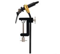 Professional Fly Tying Vise Rotary C-Clamp Fishing Tool With Metal Construction Heavy Duty Table Mount Adjustable Tying Station For Hook Making Fly Fishing Tackle Kit Black(1PC tool B)