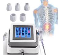 Professional Focused Shockwave Therapy Machine,0.5-8 Bar Shockwave Therapy Device Pain Relief,Muscle Pain Relief Massager with 5 Massage Heads and Handle Cord,Grey
