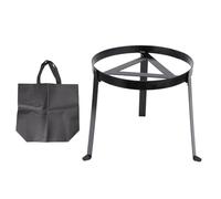 Professional Folding Campfire Tripod, Heavy - Duty Iron Campfire Stand for Dutch Oven, BBQ Grill Tripod for Camping, Hiking, Picnic Cooking with Carry Bag