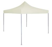 (beige, without sidewall) vidaXL Professional Folding Party Tent Outdoor Canopy Garden Pavilion Steel