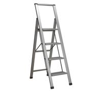 Sealey APSL4 Aluminium Professional Folding Step Ladder 4-Step 150Kg Capacity