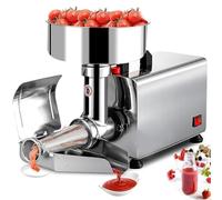 Professional Food Mill Machine | 450W Electric Tomato Strainer for Sauces, Soups & Purees | Stainless Steel Fruit Processor for Tomatoes Berries & Vegetables (220V)