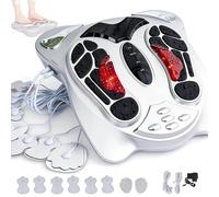 Professional Foot Massager Machine | Leg Blood Circulation Stimulator & TENS Unit | Alleviates Pain, Fatigue, RLS & Plantar Fasciitis for Daily Home Use