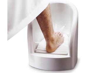 Professional Foot Spa Bath with Inlet/Outlet Pipes & Temperature Control - High Temp Resistant Press Spray Foot Washer for Home & Salon Pedicure