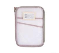 Professional For A4 Mesh Zipper Bag Built for Organizing Reports, Exams, and For Office Materials Without Bulk (Pink)