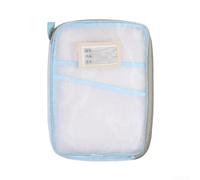 Professional For A4 Mesh Zipper Bag Built for Organizing Reports, Exams, and For Office Materials Without Bulk (Blue)
