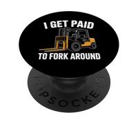 Professional Forklift Operator & Engineering Humor Logistic PopSockets Adhesive PopGrip