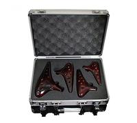 Professional Four-piece Set 12-hole Ocarina Smoked/cracked AC/SF/SG/SC Tone Ceramic Ocarina Musical Instrument ocarina instrument (Transparent)