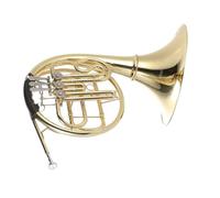 Professional French Horn 3 Key Brass Gold Lacquer Single-Row Bb Tone Split French Horn With Cupronickel Mouthpiece Case