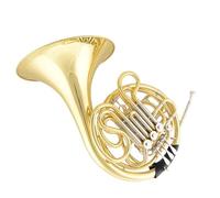 Professional French Horn 4-key Double-row French Horn Brass Lacquered Gold French Horn Suitable For Professional Playing Students