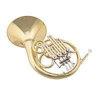 Professional French Horn 4-key Single Row Split French Horn Brass Lacquered Gold B Flat French Horn Wind Instrument